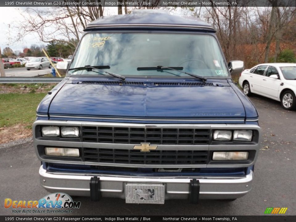 1995 Chevrolet Chevy Van G20 Passenger Conversion Indigo Blue Metallic / Blue Photo #2