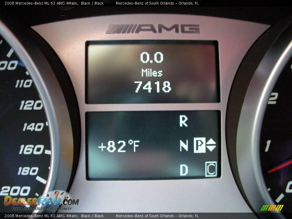 2008 Mercedes-Benz ML 63 AMG 4Matic Black / Black Photo #21