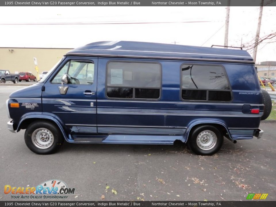 Indigo Blue Metallic 1995 Chevrolet Chevy Van G20 Passenger Conversion Photo #4