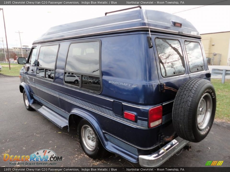 Indigo Blue Metallic 1995 Chevrolet Chevy Van G20 Passenger Conversion Photo #5