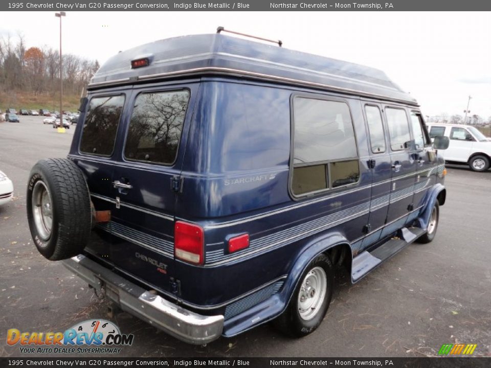 Indigo Blue Metallic 1995 Chevrolet Chevy Van G20 Passenger Conversion Photo #7