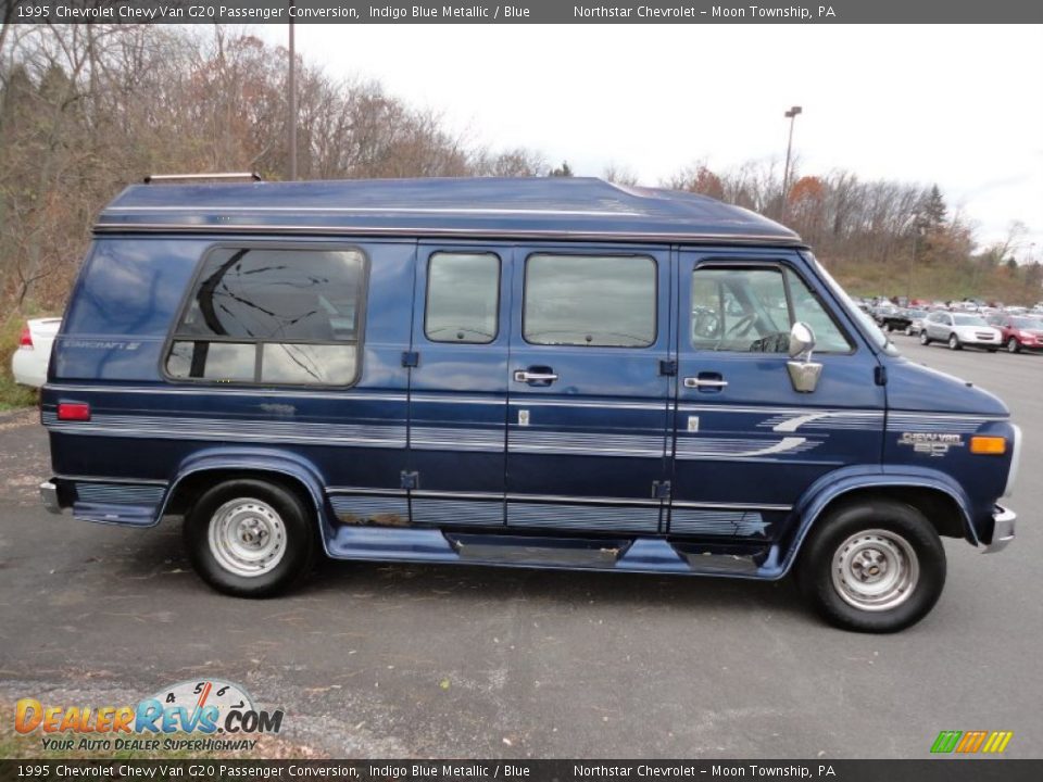 Indigo Blue Metallic 1995 Chevrolet Chevy Van G20 Passenger Conversion Photo #8