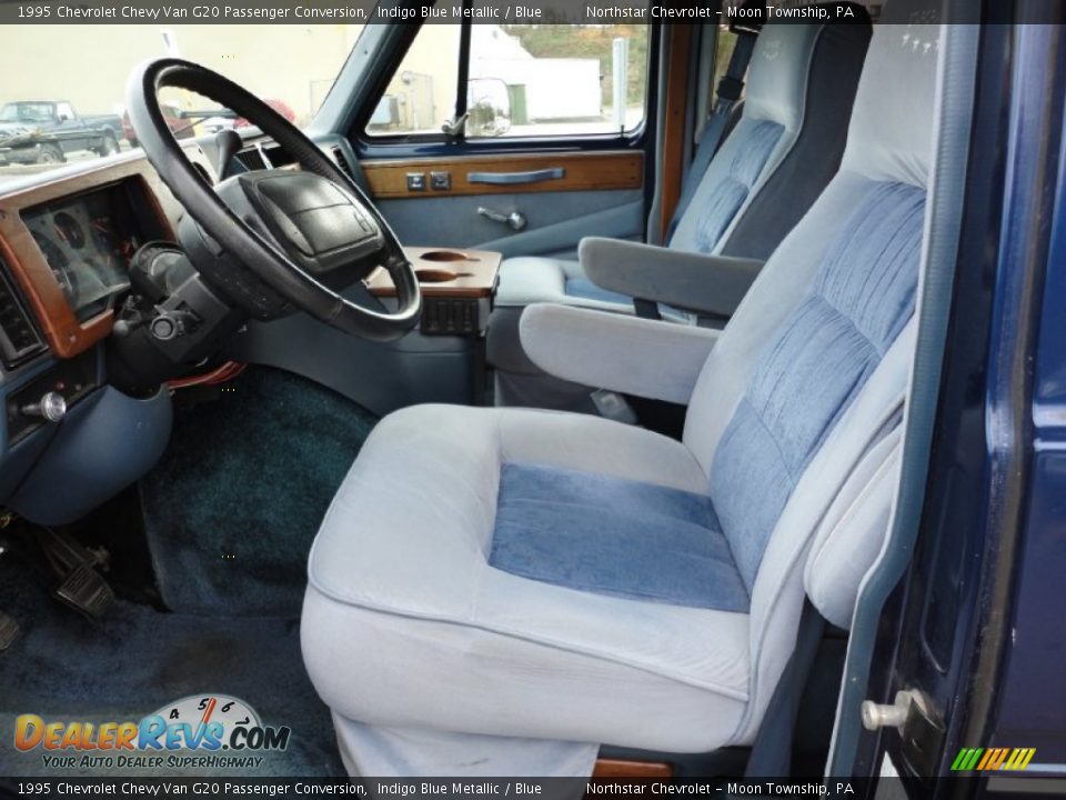 Blue Interior - 1995 Chevrolet Chevy Van G20 Passenger Conversion Photo #10