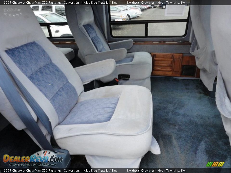 Blue Interior - 1995 Chevrolet Chevy Van G20 Passenger Conversion Photo #11