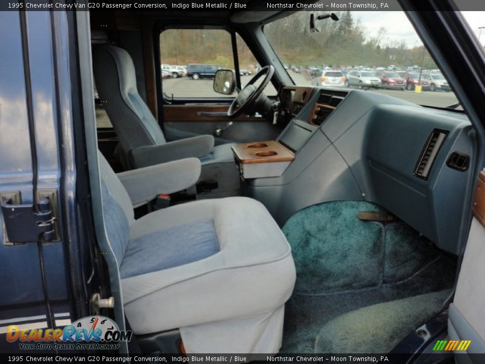 Blue Interior - 1995 Chevrolet Chevy Van G20 Passenger Conversion Photo #14