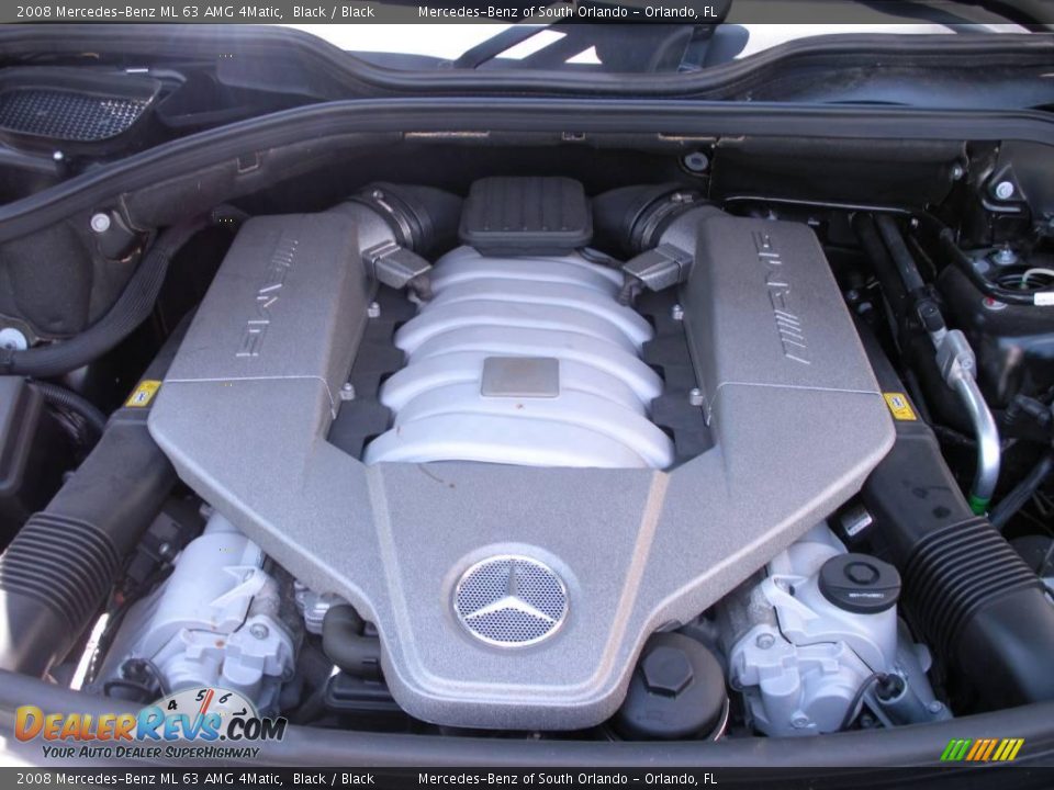 2008 Mercedes-Benz ML 63 AMG 4Matic Black / Black Photo #25
