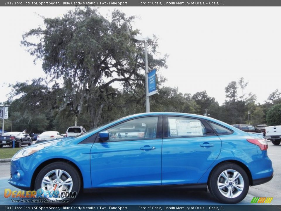 2012 Ford Focus SE Sport Sedan Blue Candy Metallic / Two-Tone Sport Photo #2