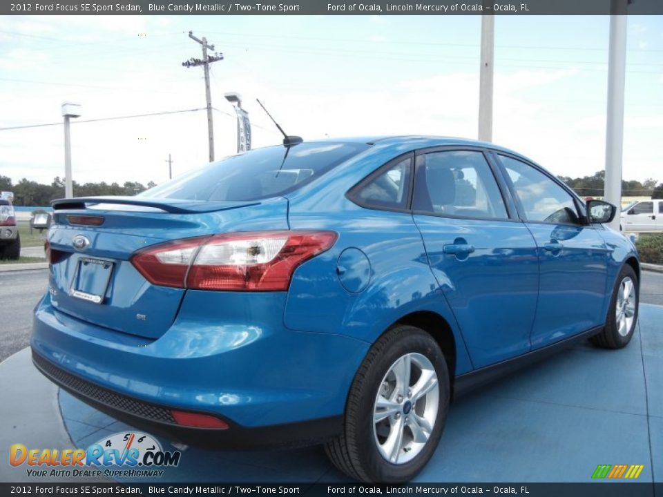 2012 Ford Focus SE Sport Sedan Blue Candy Metallic / Two-Tone Sport Photo #3