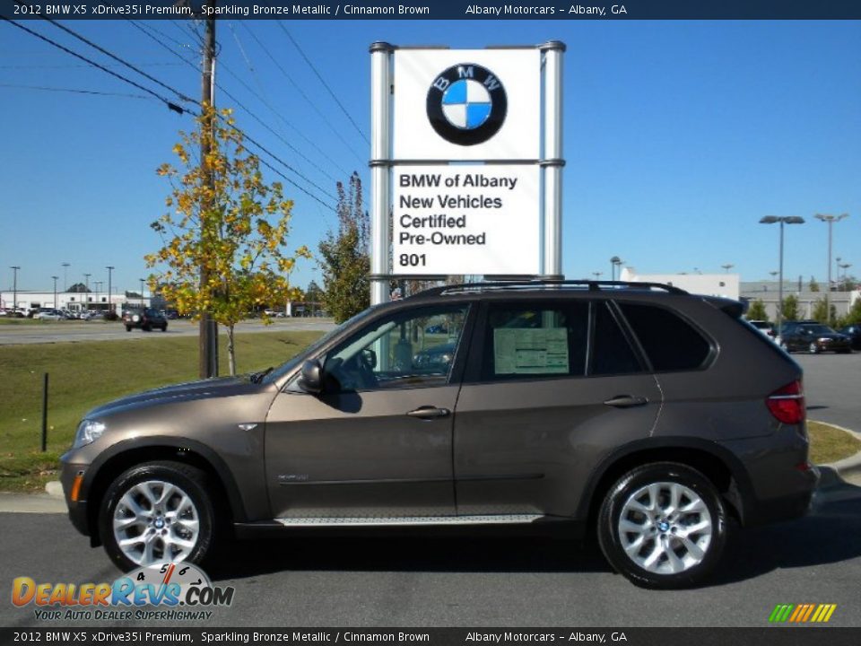 2012 BMW X5 xDrive35i Premium Sparkling Bronze Metallic / Cinnamon Brown Photo #1