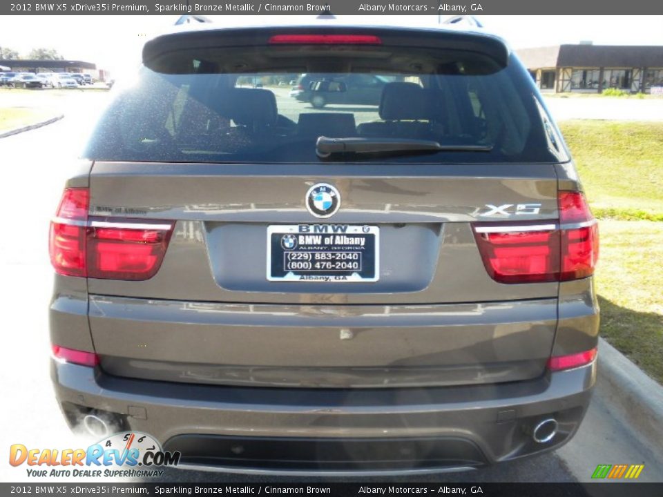 2012 BMW X5 xDrive35i Premium Sparkling Bronze Metallic / Cinnamon Brown Photo #3