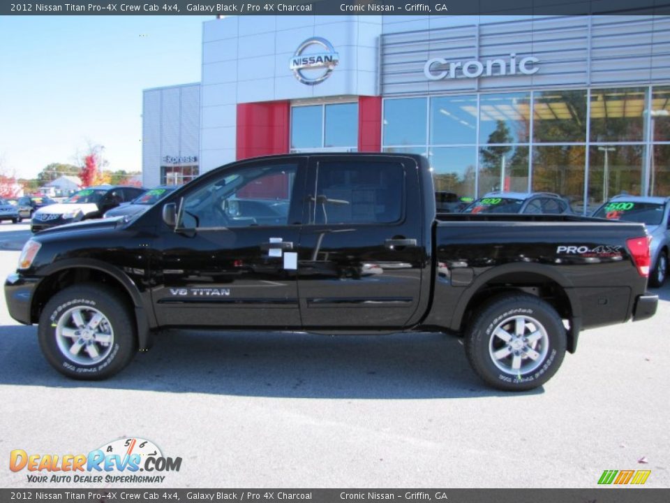 2012 Nissan Titan Pro-4X Crew Cab 4x4 Galaxy Black / Pro 4X Charcoal Photo #2