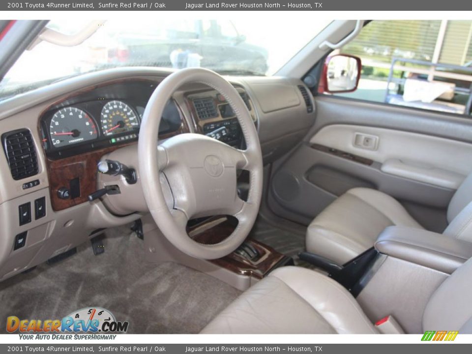 2001 Toyota 4Runner Limited Sunfire Red Pearl / Oak Photo #4
