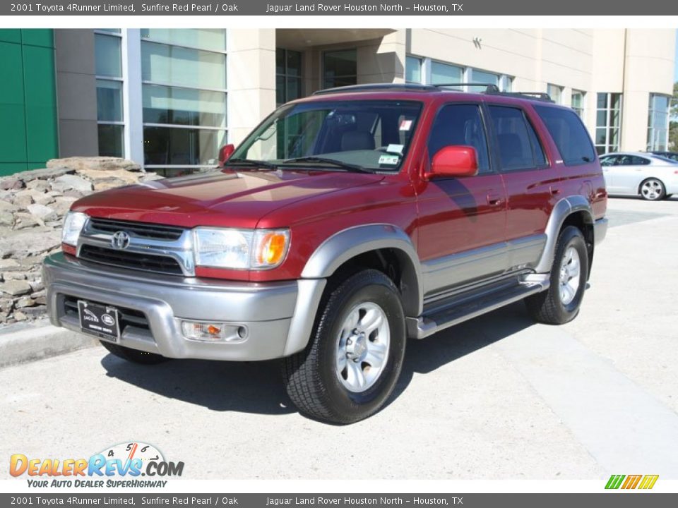 2001 Toyota 4Runner Limited Sunfire Red Pearl / Oak Photo #9
