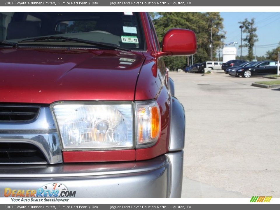 2001 Toyota 4Runner Limited Sunfire Red Pearl / Oak Photo #10
