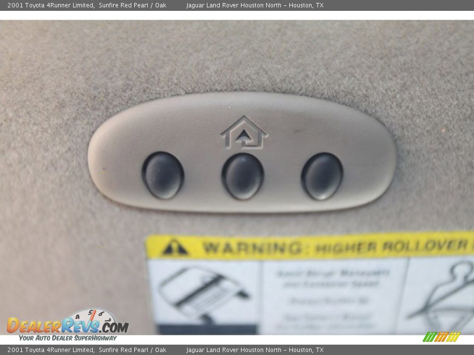 2001 Toyota 4Runner Limited Sunfire Red Pearl / Oak Photo #24