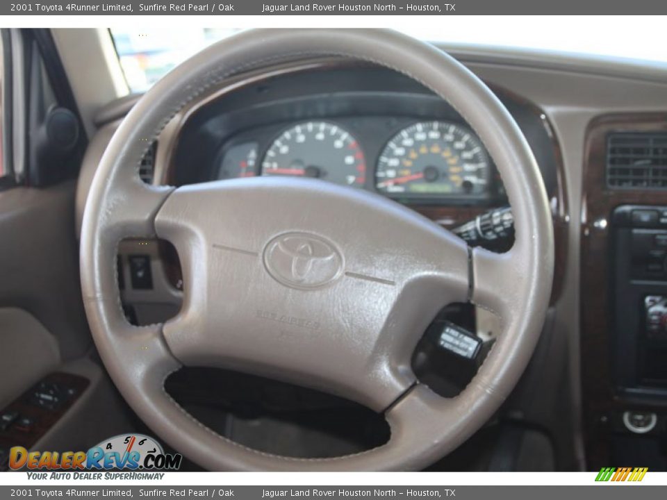 2001 Toyota 4Runner Limited Sunfire Red Pearl / Oak Photo #27
