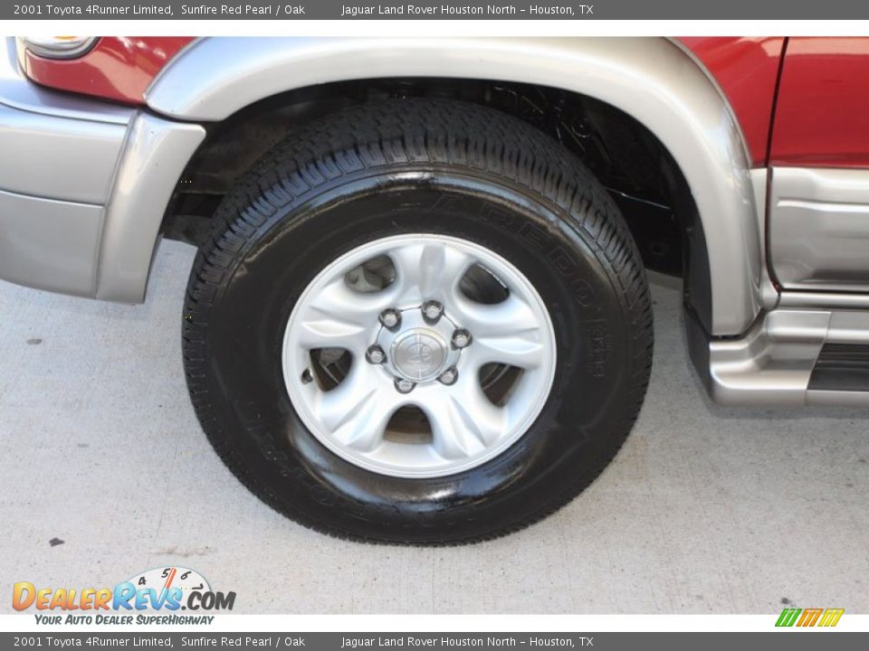 2001 Toyota 4Runner Limited Sunfire Red Pearl / Oak Photo #30