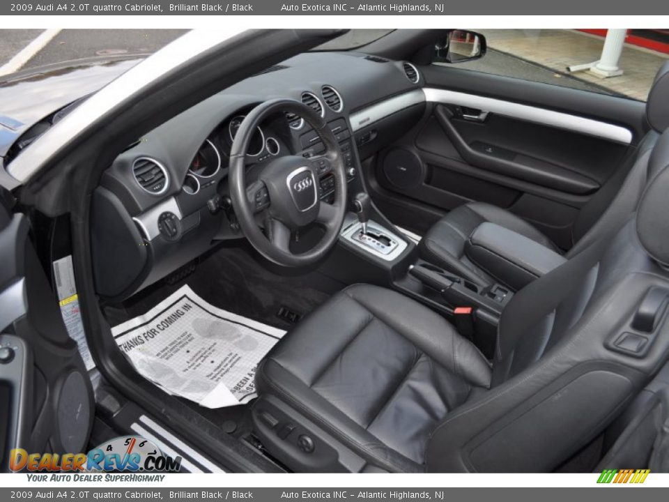 Black Interior 2009 Audi A4 2 0t Quattro Cabriolet Photo