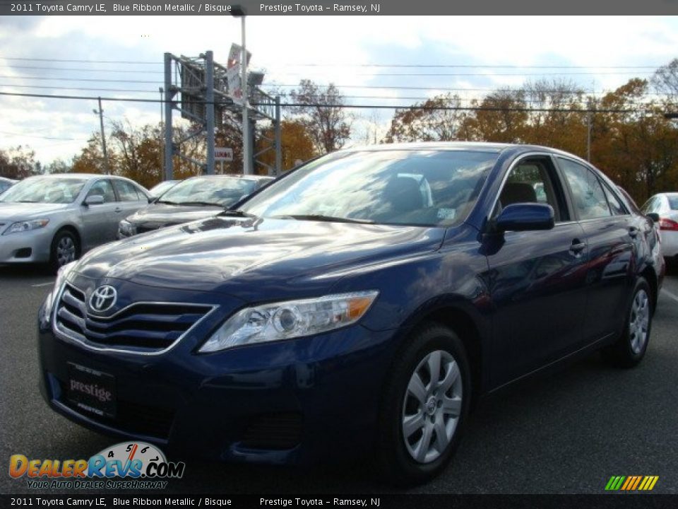 2011 Toyota Camry LE Blue Ribbon Metallic / Bisque Photo #3