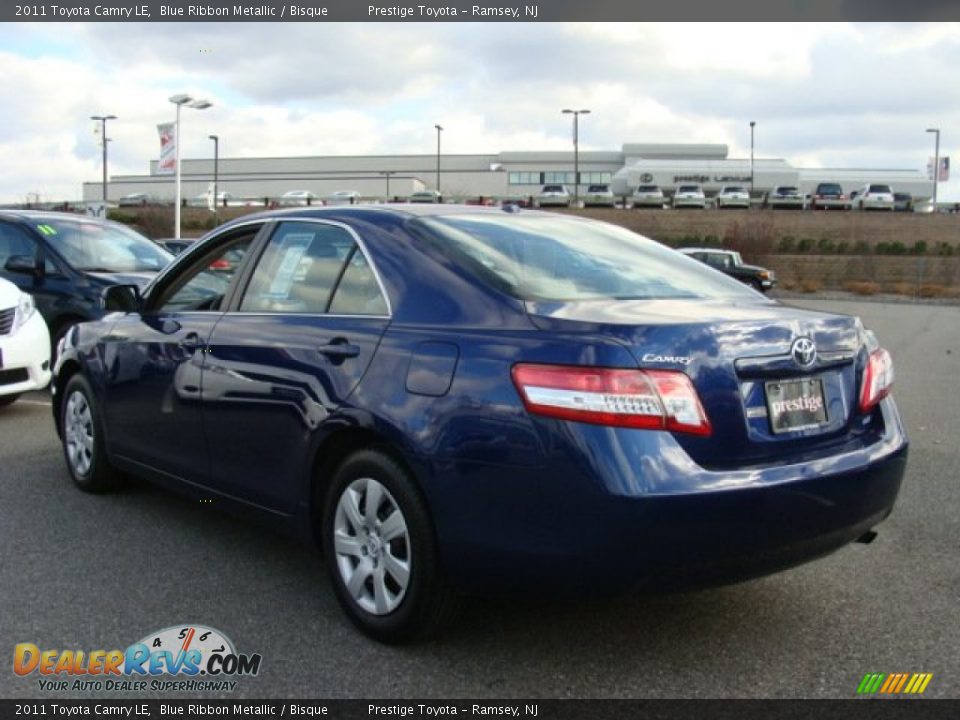 2011 Toyota Camry LE Blue Ribbon Metallic / Bisque Photo #4