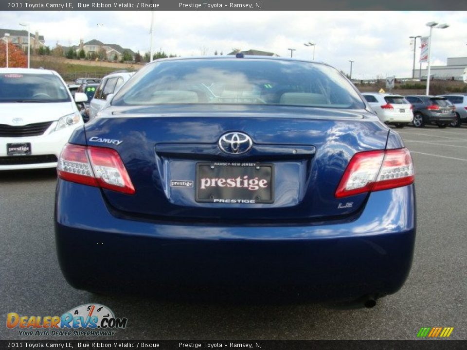 2011 Toyota Camry LE Blue Ribbon Metallic / Bisque Photo #5