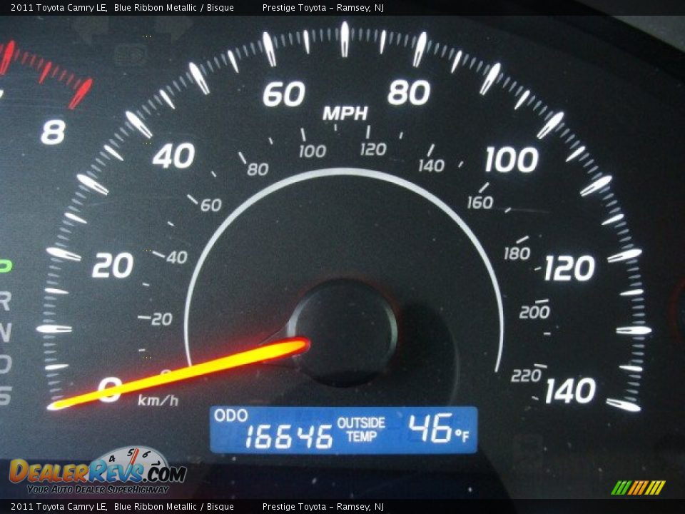 2011 Toyota Camry LE Blue Ribbon Metallic / Bisque Photo #10