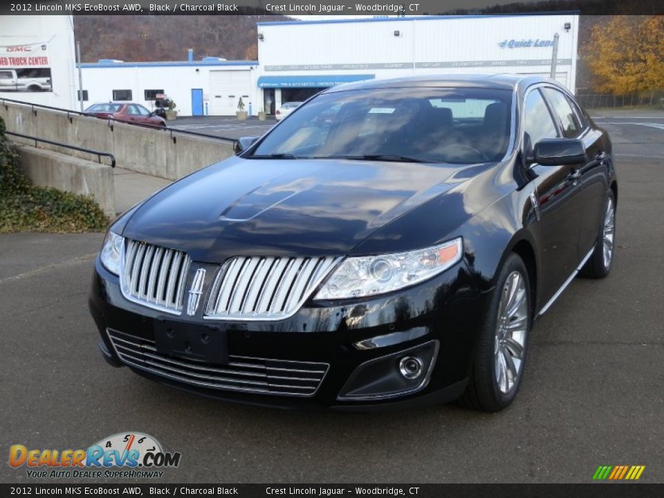 2012 Lincoln MKS EcoBoost AWD Black / Charcoal Black Photo #2