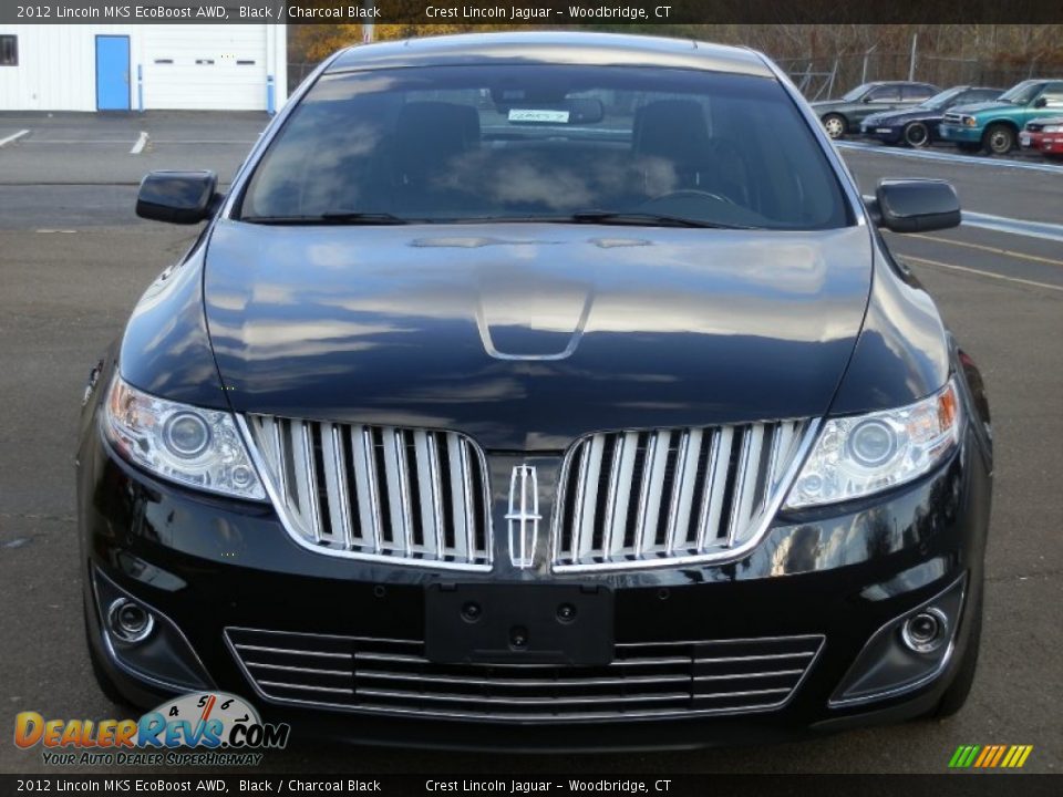 2012 Lincoln MKS EcoBoost AWD Black / Charcoal Black Photo #3