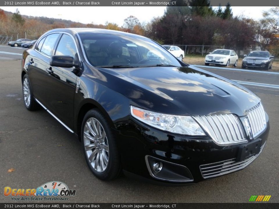 2012 Lincoln MKS EcoBoost AWD Black / Charcoal Black Photo #4