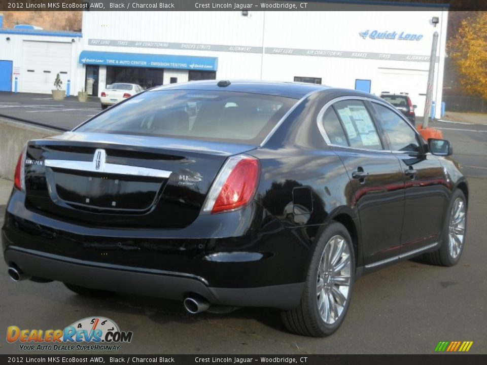 2012 Lincoln MKS EcoBoost AWD Black / Charcoal Black Photo #5