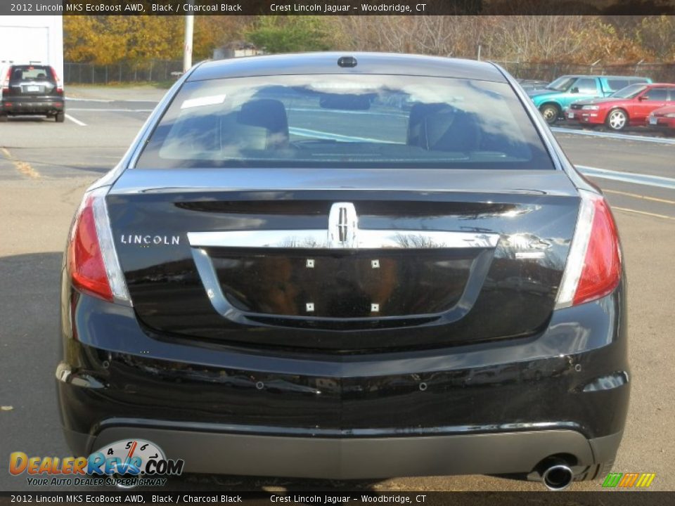 2012 Lincoln MKS EcoBoost AWD Black / Charcoal Black Photo #6