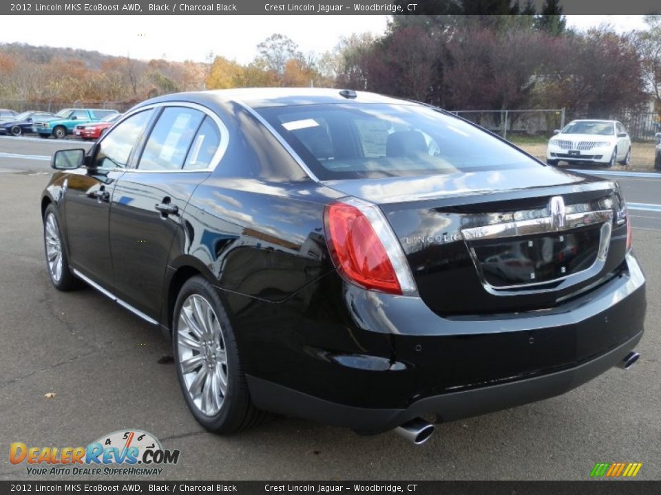 2012 Lincoln MKS EcoBoost AWD Black / Charcoal Black Photo #7