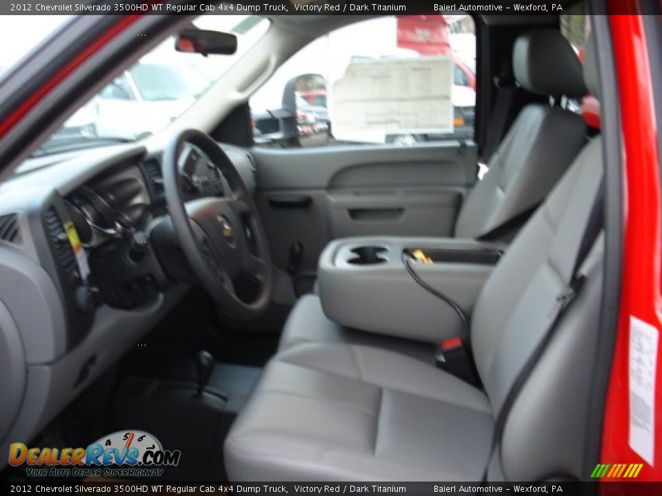 2012 Chevrolet Silverado 3500HD WT Regular Cab 4x4 Dump Truck Victory Red / Dark Titanium Photo #12