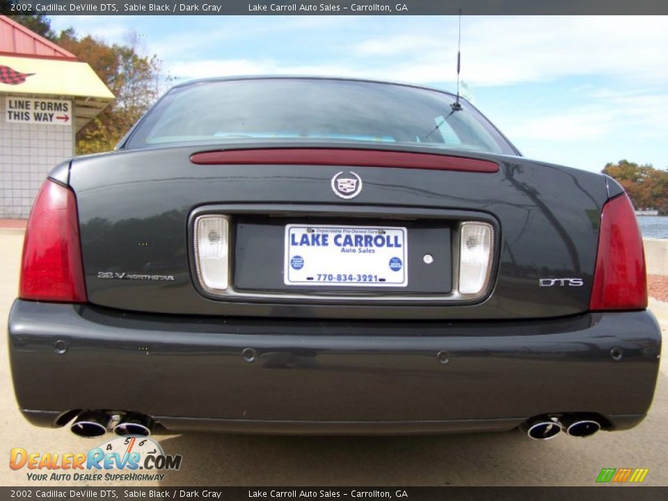 2002 Cadillac DeVille DTS Sable Black / Dark Gray Photo #4