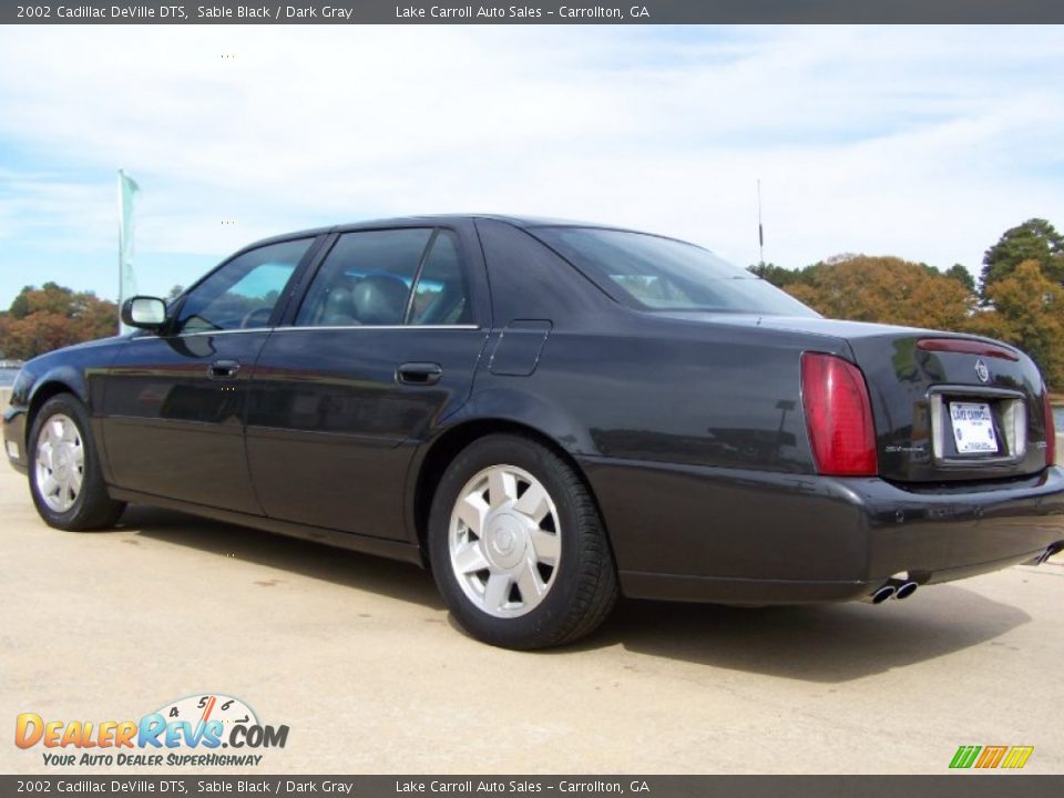 2002 Cadillac DeVille DTS Sable Black / Dark Gray Photo #6