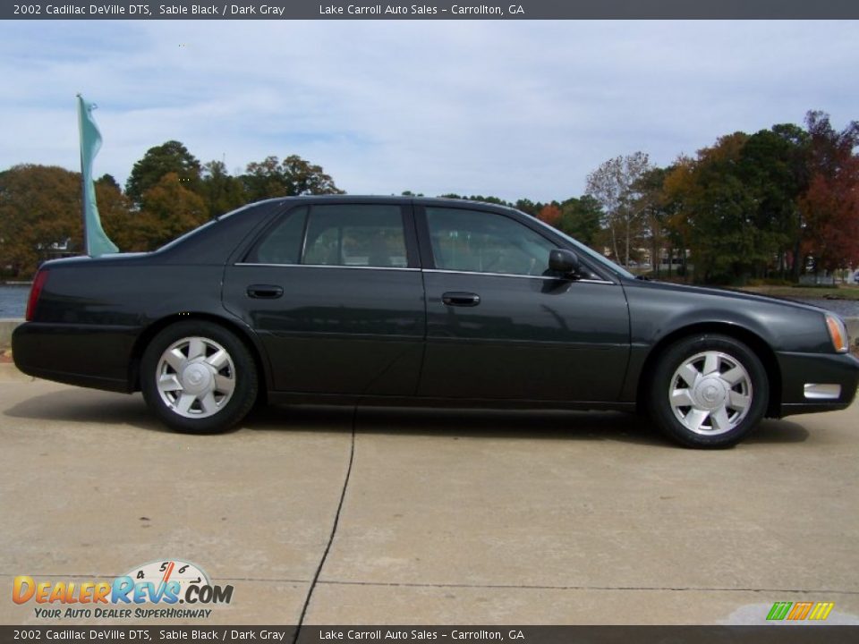 2002 Cadillac DeVille DTS Sable Black / Dark Gray Photo #7