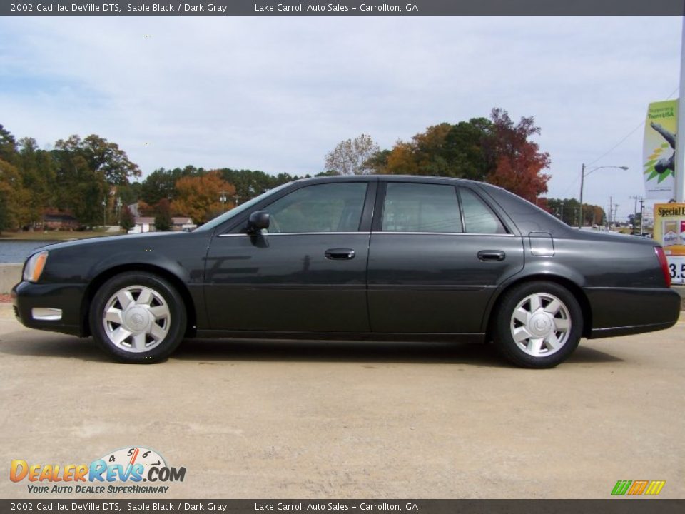 2002 Cadillac DeVille DTS Sable Black / Dark Gray Photo #8