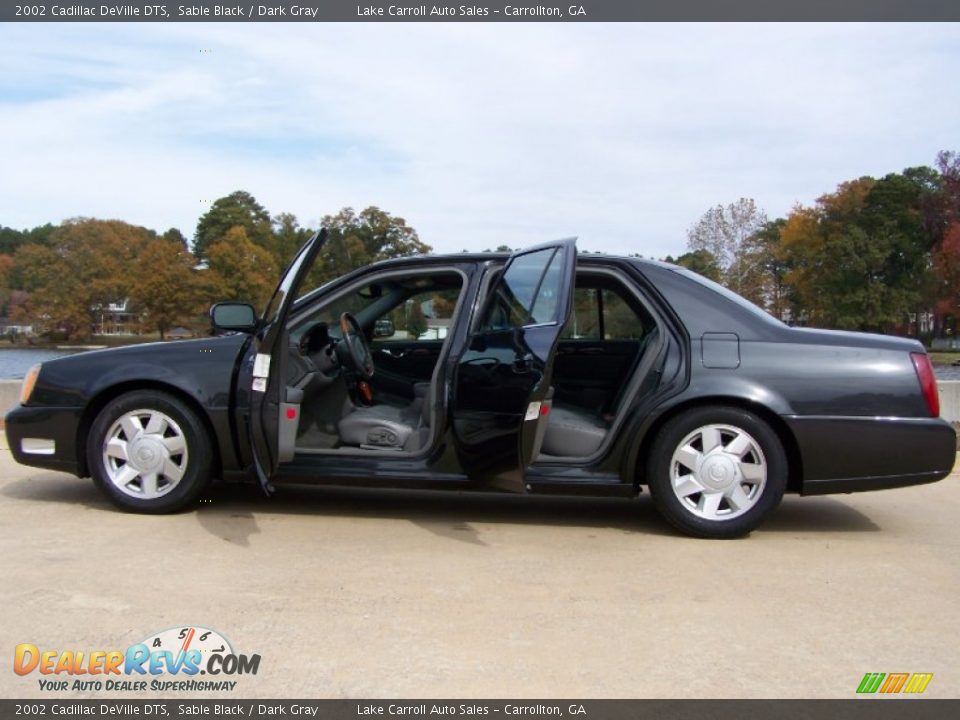 2002 Cadillac DeVille DTS Sable Black / Dark Gray Photo #10