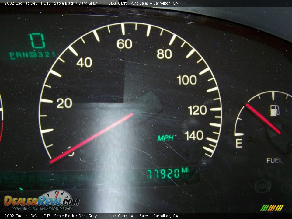 2002 Cadillac DeVille DTS Sable Black / Dark Gray Photo #16