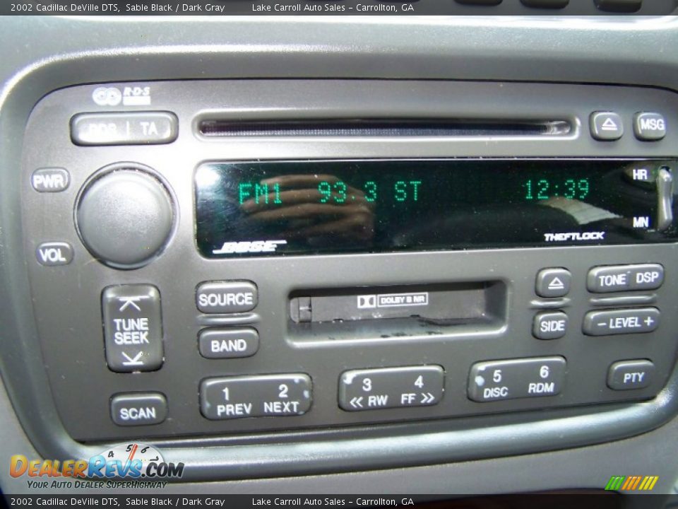 2002 Cadillac DeVille DTS Sable Black / Dark Gray Photo #18
