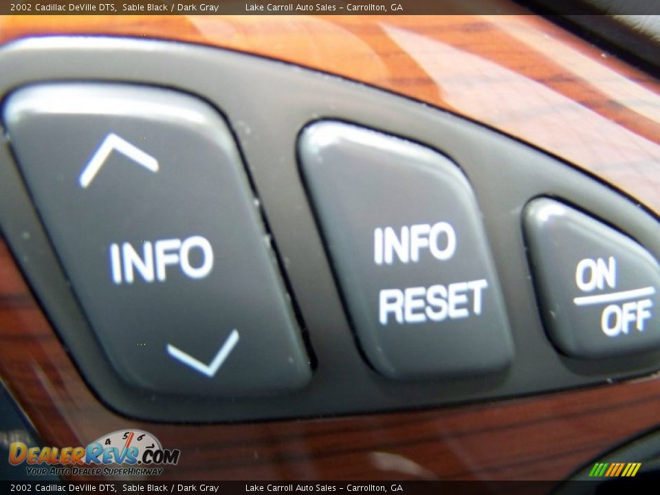 2002 Cadillac DeVille DTS Sable Black / Dark Gray Photo #26