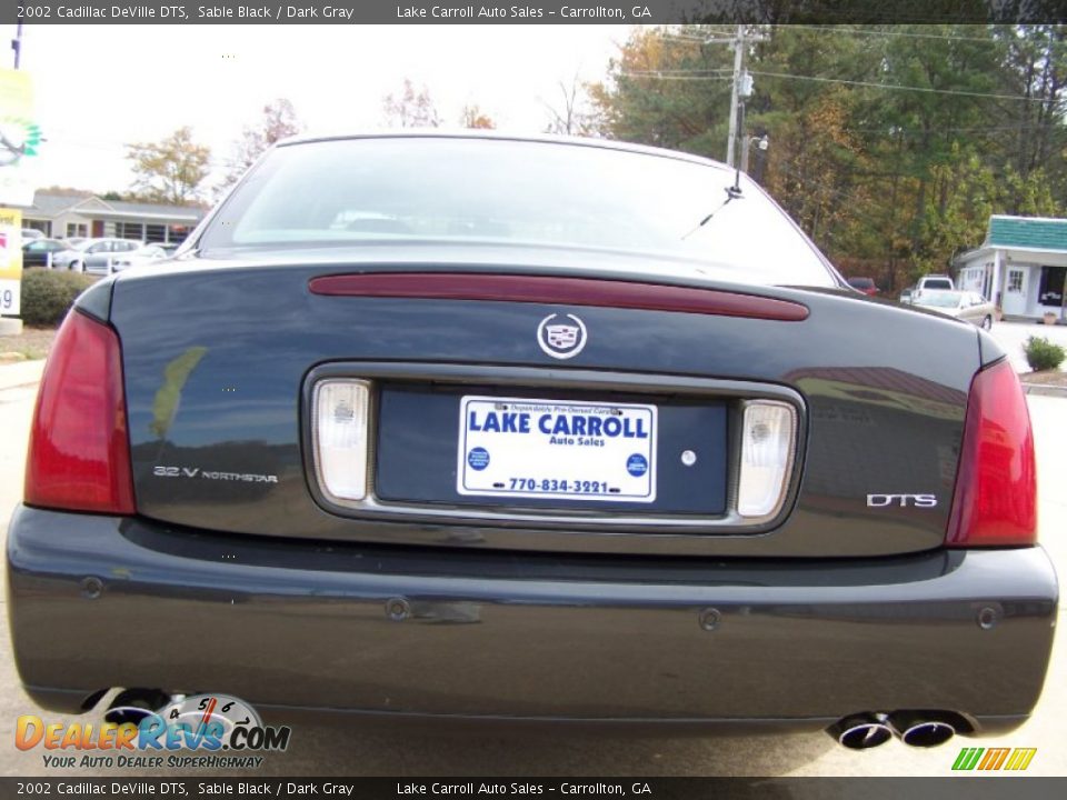 2002 Cadillac DeVille DTS Sable Black / Dark Gray Photo #35