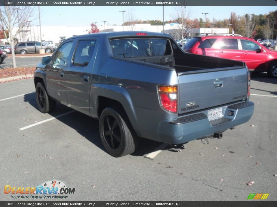 2006 Honda Ridgeline RTS Steel Blue Metallic / Gray Photo #3
