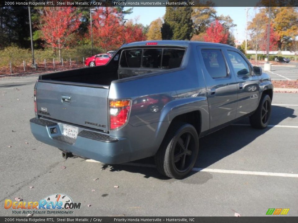 2006 Honda Ridgeline RTS Steel Blue Metallic / Gray Photo #4