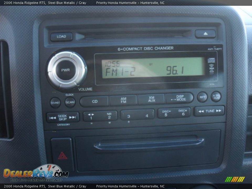 2006 Honda Ridgeline RTS Steel Blue Metallic / Gray Photo #10