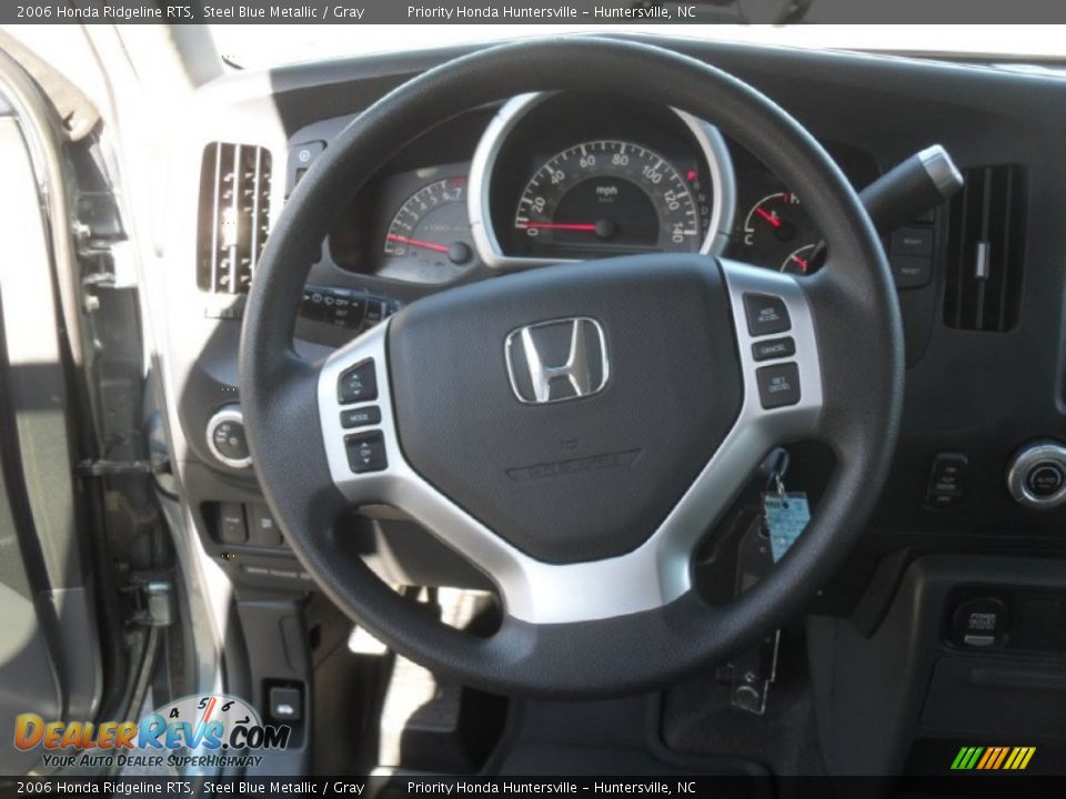 2006 Honda Ridgeline RTS Steel Blue Metallic / Gray Photo #14
