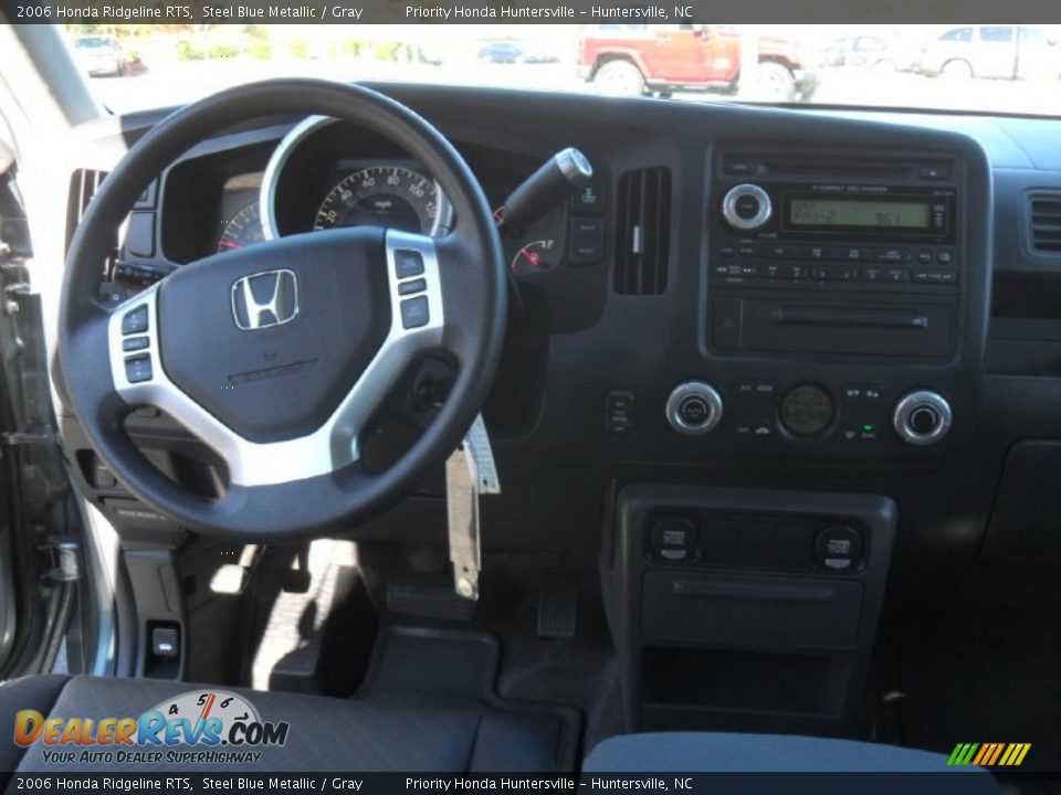 2006 Honda Ridgeline RTS Steel Blue Metallic / Gray Photo #15