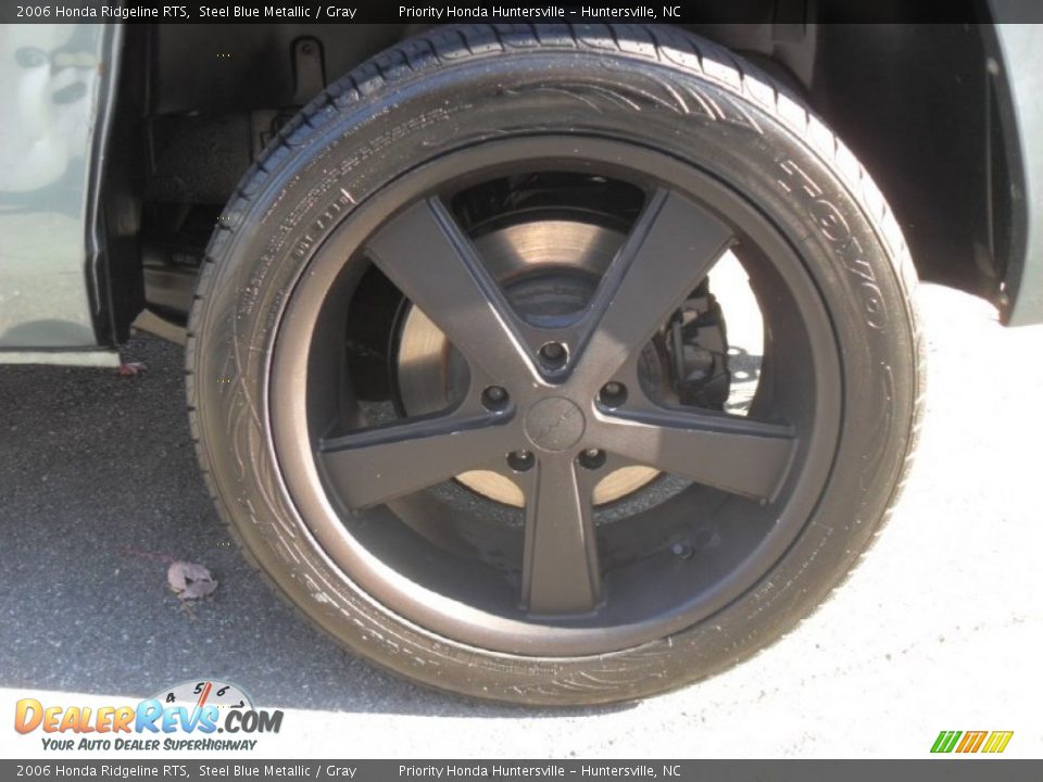 2006 Honda Ridgeline RTS Steel Blue Metallic / Gray Photo #16