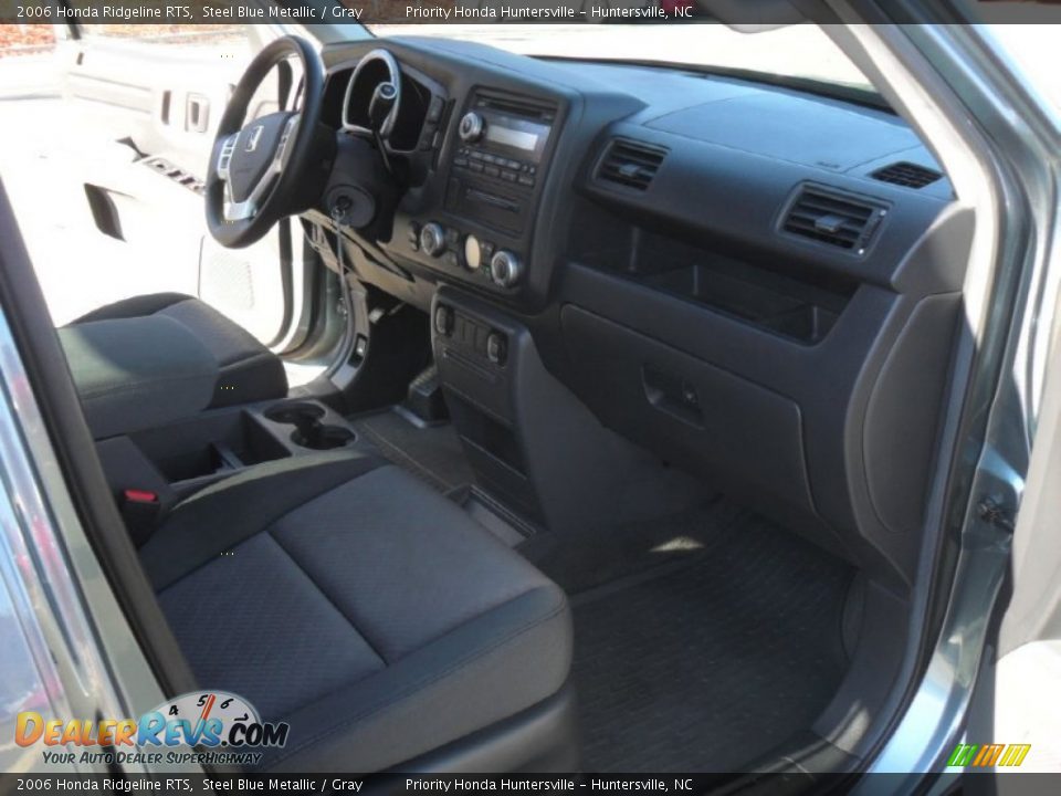 2006 Honda Ridgeline RTS Steel Blue Metallic / Gray Photo #21