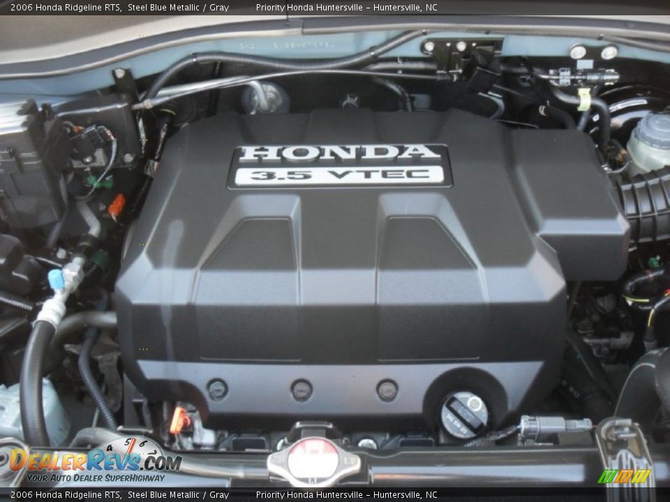 2006 Honda Ridgeline RTS Steel Blue Metallic / Gray Photo #23